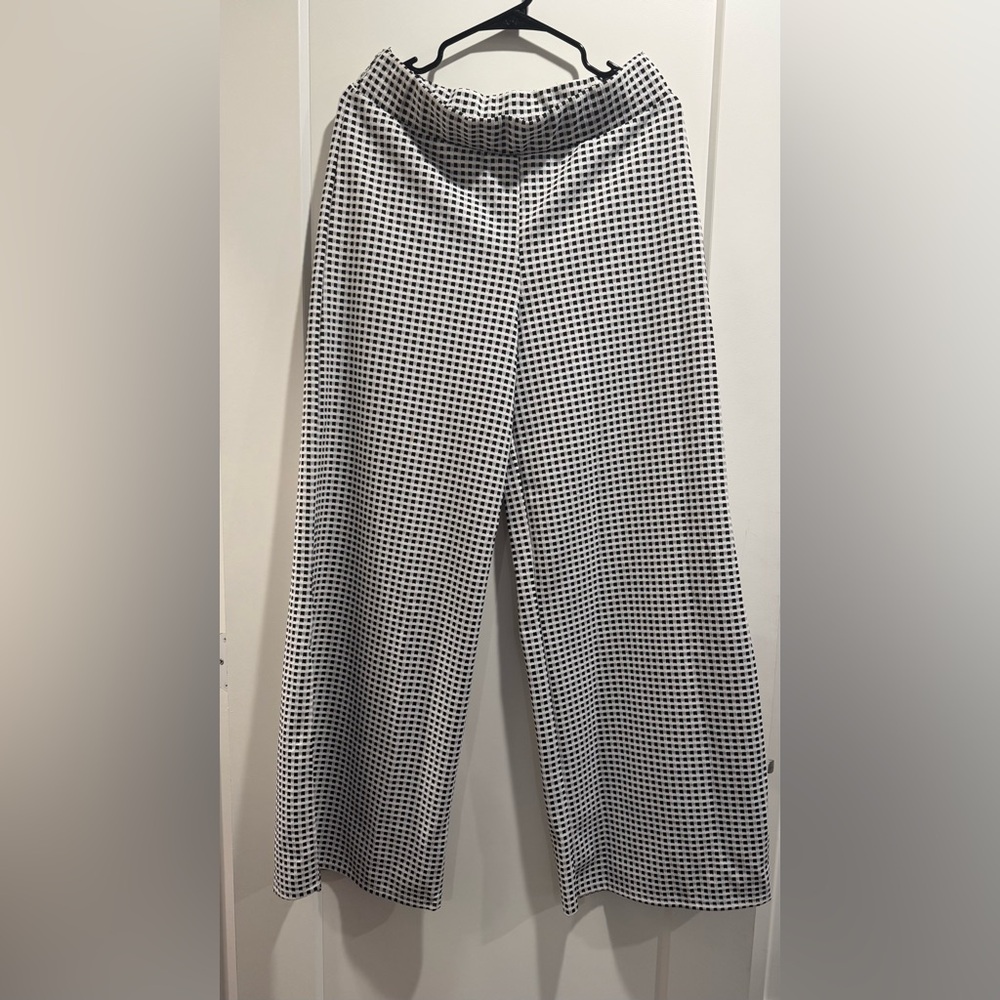 Maeve by Anthropologie Pants Women’s Checkered The Colette Wide Leg Size M